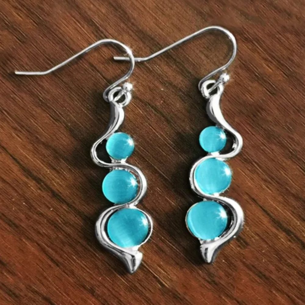 Aqua Earrings